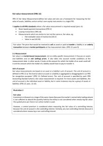 IFRS 13 Fair Value Measurement Explained