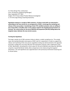 Product Release Hypothesis Testing Report