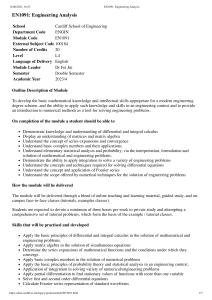 EN1091 Engineering Analysis Module Description