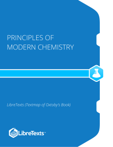 Principles of Modern Chemistry Textbook