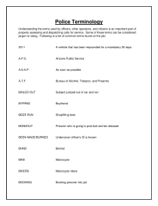 Police Terminology List