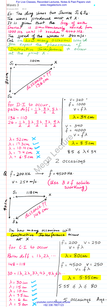 Wave Interference Lecture Notes