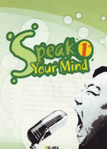 Speak Your Mind 1: Language Learning Coursebook