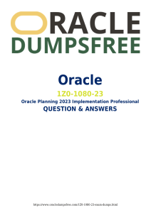 Oracle 1Z0-1080-23 Exam Questions & Answers