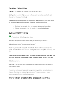 Sales Prospecting: What, Why, How Framework