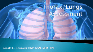Thorax/Lungs Assessment Presentation