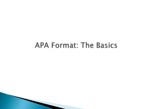 APA Format Basics: Style Guide for College Papers