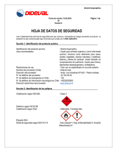 HDS Alcohol Isopropílico: Seguridad y Manejo