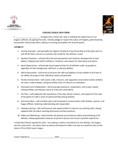 Coaches League Oath Form - Artists Super League