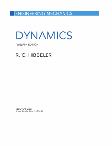 Engineering Mechanics: Dynamics Textbook