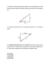 Exercícios de Matemática: Trigonometria e Números Complexos