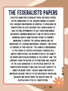 Federalist Papers: Hamilton on Judiciary Independence