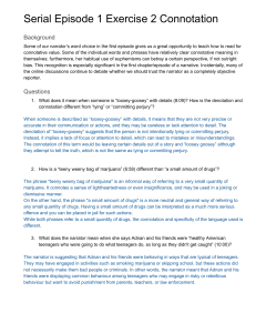 Connotation Analysis Worksheet