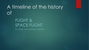 History of Flight & Space Flight Timeline