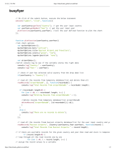 JavaScript Code for Airport Data Visualization