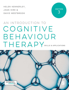 Intro to Cognitive Behaviour Therapy: Skills & Applications