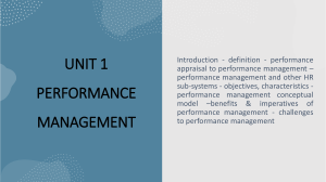 Performance Management: Objectives, Benefits & Challenges