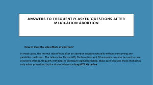Medication Abortion: FAQs on Side Effects & Aftercare