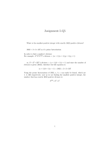 Smallest Integer with 2022 Divisors