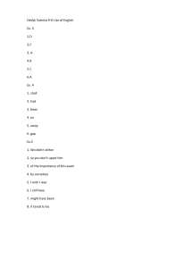 English Language Exercise Sheet 9th Grade