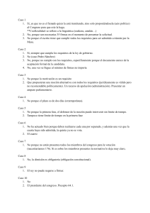 Casos Prácticos Derecho Parlamentario: Soluciones