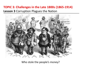 Gilded Age Corruption: Challenges in the Late 1800s