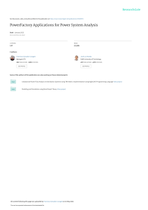 PowerFactory Applications for Power System Analysis