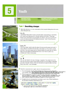 Describing Town Changes: Youth Perspectives