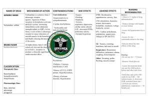 Terbutaline Sulfate Drug Information Sheet