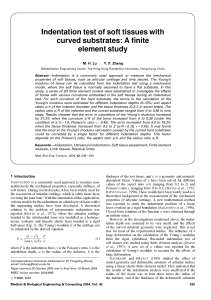 Indentation Test of Soft Tissues: Finite Element Study