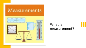 Introduction to Measurement: Length, Volume, Temperature, Mass