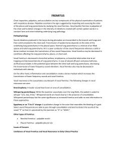 Vocal Fremitus: Examination, Pathophysiology & Clinical Significance