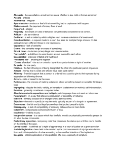 Legal Terms & Definitions: Law Reference Guide