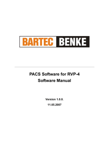 PACS Software for RVP-4 Manual
