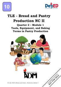 Bread & Pastry Production: Tools, Equipment & Terms