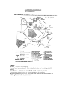 Wild Animals & Conservation in Botswana: Geography Study