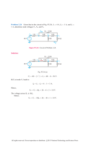 Circuit Analysis Problem Solution: Node Voltages