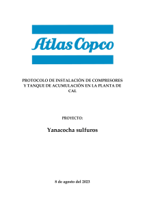 Protocolo Instalación Compresores y Tanque