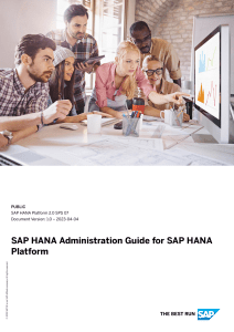 SAP HANA Administration Guide 2.0 SPS 07