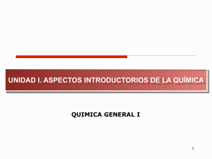 Química General I: Introducción a la Química