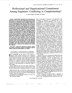 Engineer Commitment: Conflicting or Complementing?